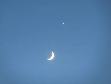 Moon and Venus